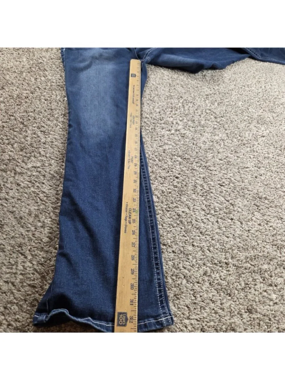 Flamingals Jeans Womens 2XL Embroidery Pocket Bootcut Jeans Cowgirl